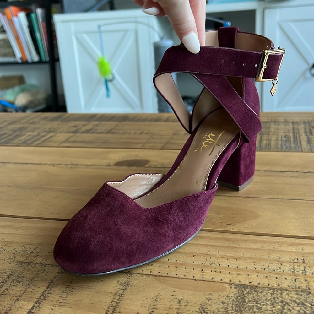 Maroon Block heels shoes **Moving SALE**